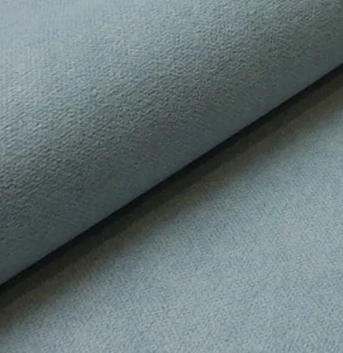 Sofa rozkładana ASTI GOLD ozdobne poduszki - tkanina Cloud 70 - szaroniebieski, złoty