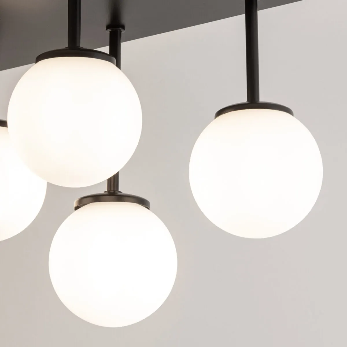 Lampa sufitowa TULIA 6 biało-czarna - SI_33501