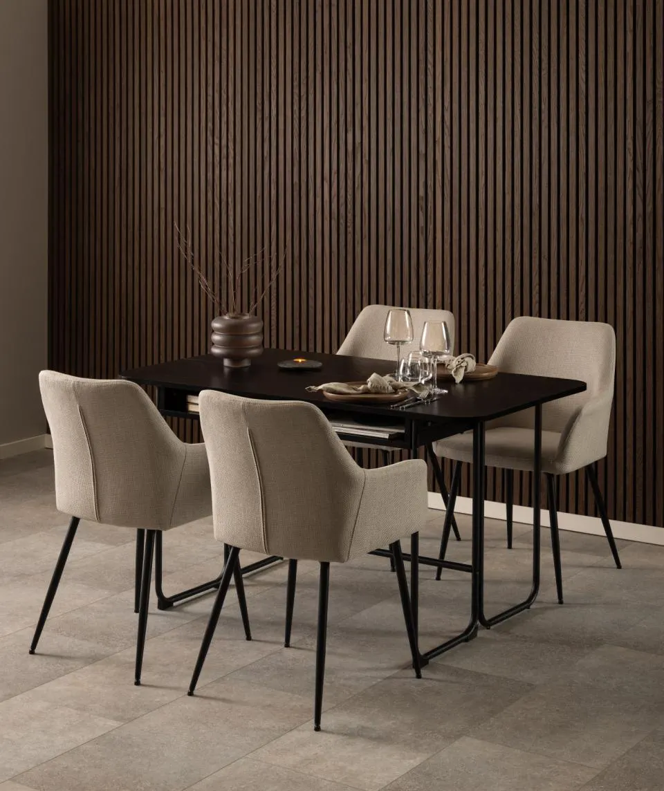 Stół składany z półkami DARLINGTON 140xSZ40(80) grafitowy - 0000104673