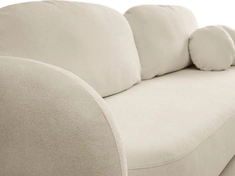 Sofa rozkładana z pojemnikiem OLIO SICURIO 238 cm beżowa - OLIO_SO_SICURIO55