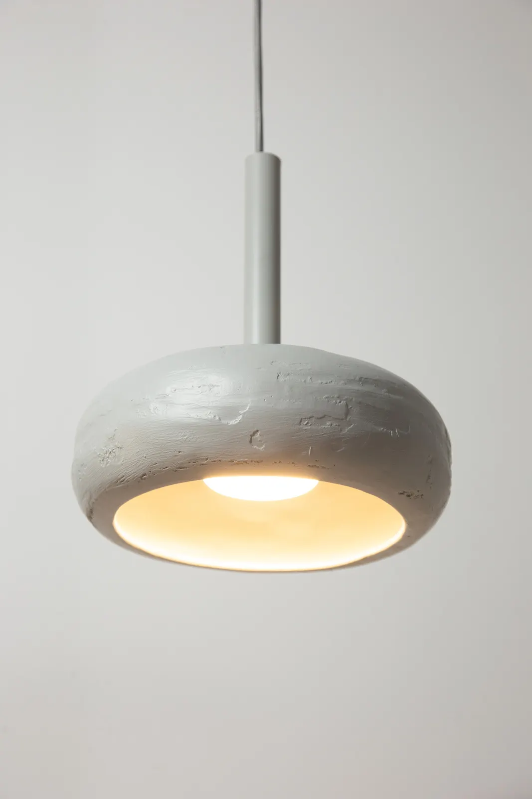 Lampa wisząca OTTO 3 prosta ceramiczny klosz szara - SI_41398
