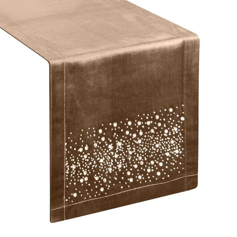 OBRUS ROYAL 2 35 X 140 CM CIEMNOBEŻOWY - EU_390280