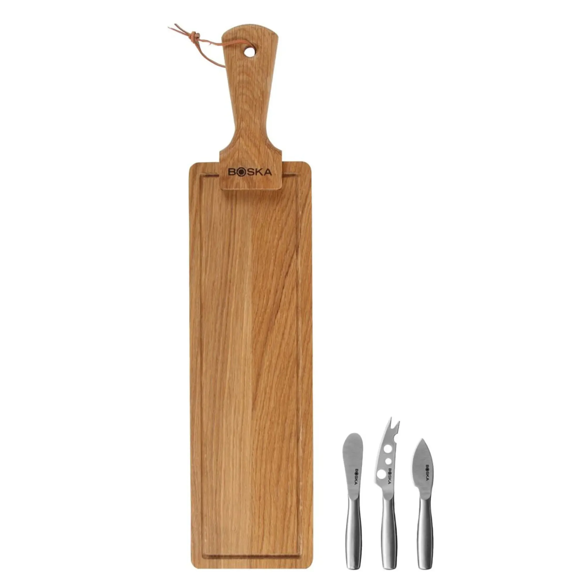 drewniana deska, deska do krojenia, zestaw noży, drewniane akcesoria, naturalne drewno
