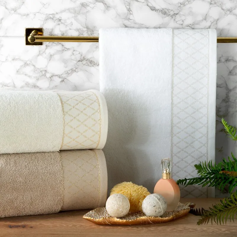 RĘCZNIK LAYLA (06) 70 X 140 CM CIEMNOTURKUSOWY - EU_455027