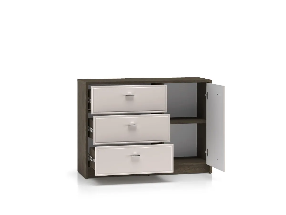 Komoda 1-drzwiowa z szufladami AVANTE 117x85 kaszmir dąb Windmill - 1AVAN05-001