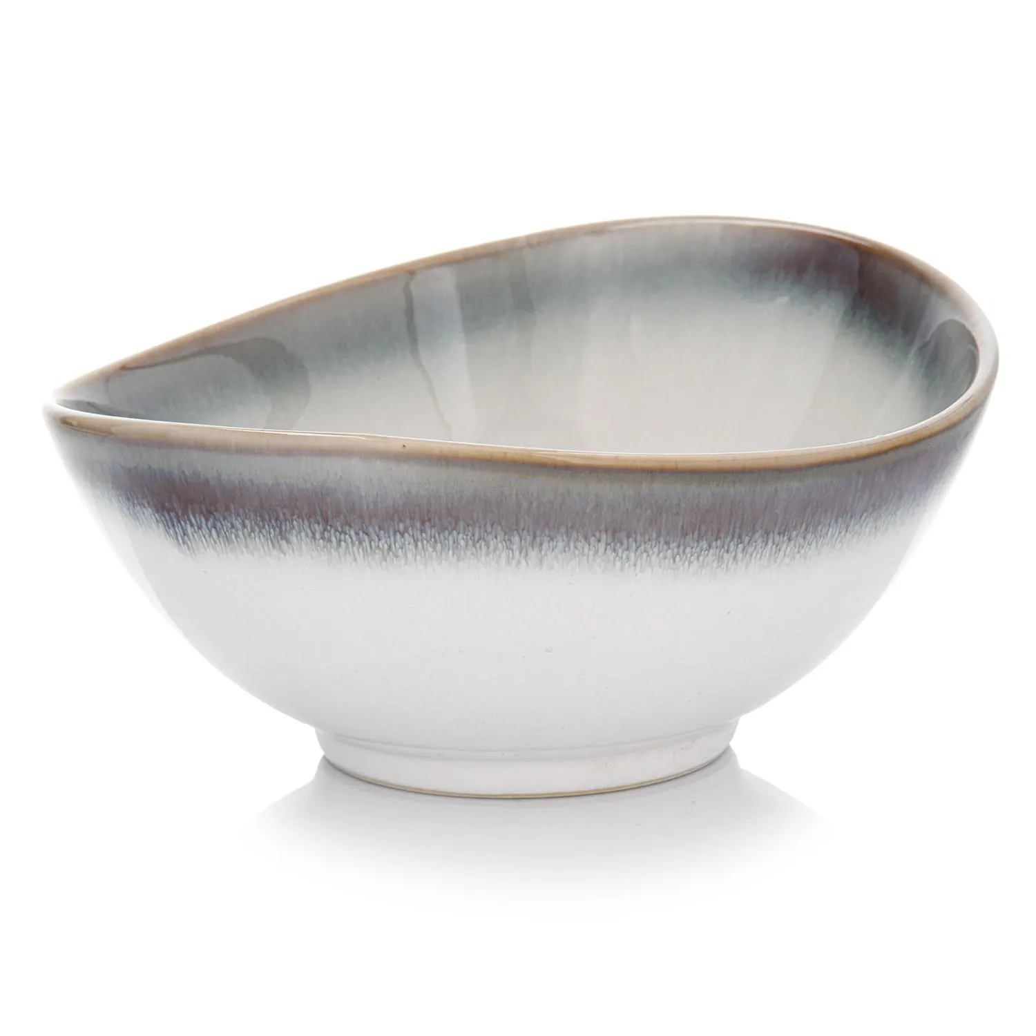 miska porcelanowa, naczynie ceramiczne, biały kolor, glazura gradientowa, kształt okrągły