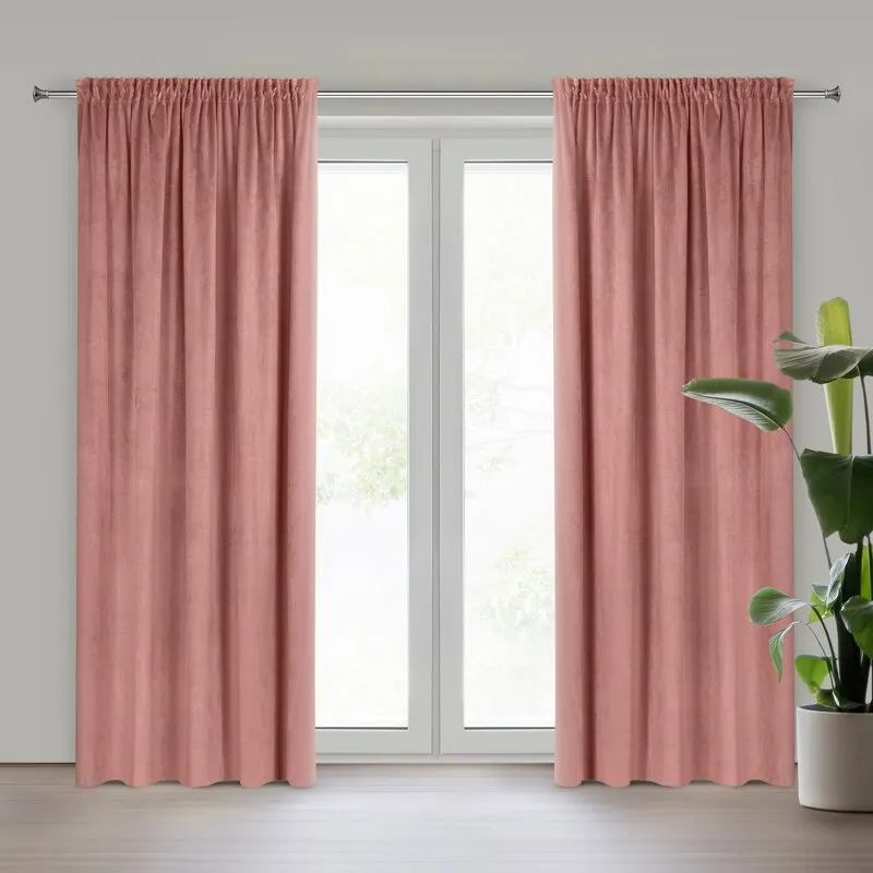 ZASŁONA GOTOWA PIERRE NA TAŚMIE 140X300 CM CIEMNORÓŻOWY ZASŁONA GOTOWA PIERRE NA TAŚMIE 140X300 CM CIEMNORÓŻOWY