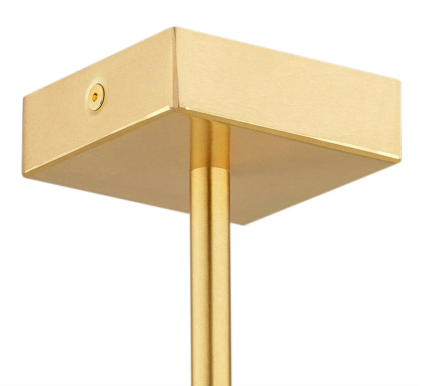 Żyrandol ABRUZZO metalowy rozłożysty mosiądz szczotkowany biały 91x86cm - 5051