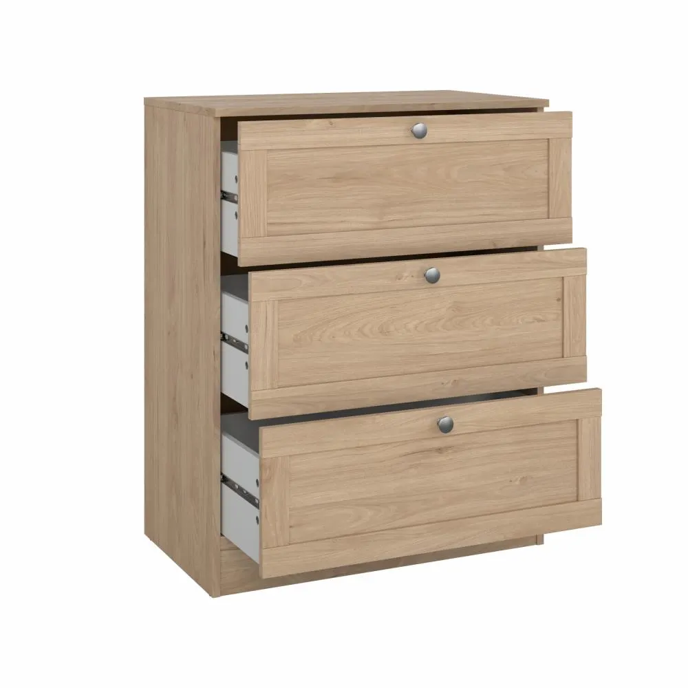 Komoda z 3 szufladami BILLUND 70 cm Jackson Hickory - TV_68055HLHL
