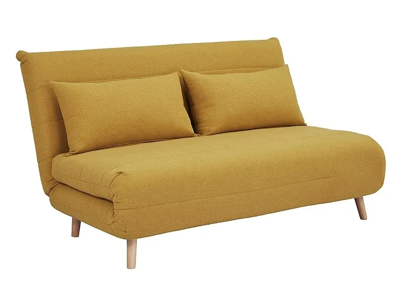 Sofa rozkładana SPIKE II tap.138 curry buk Signal