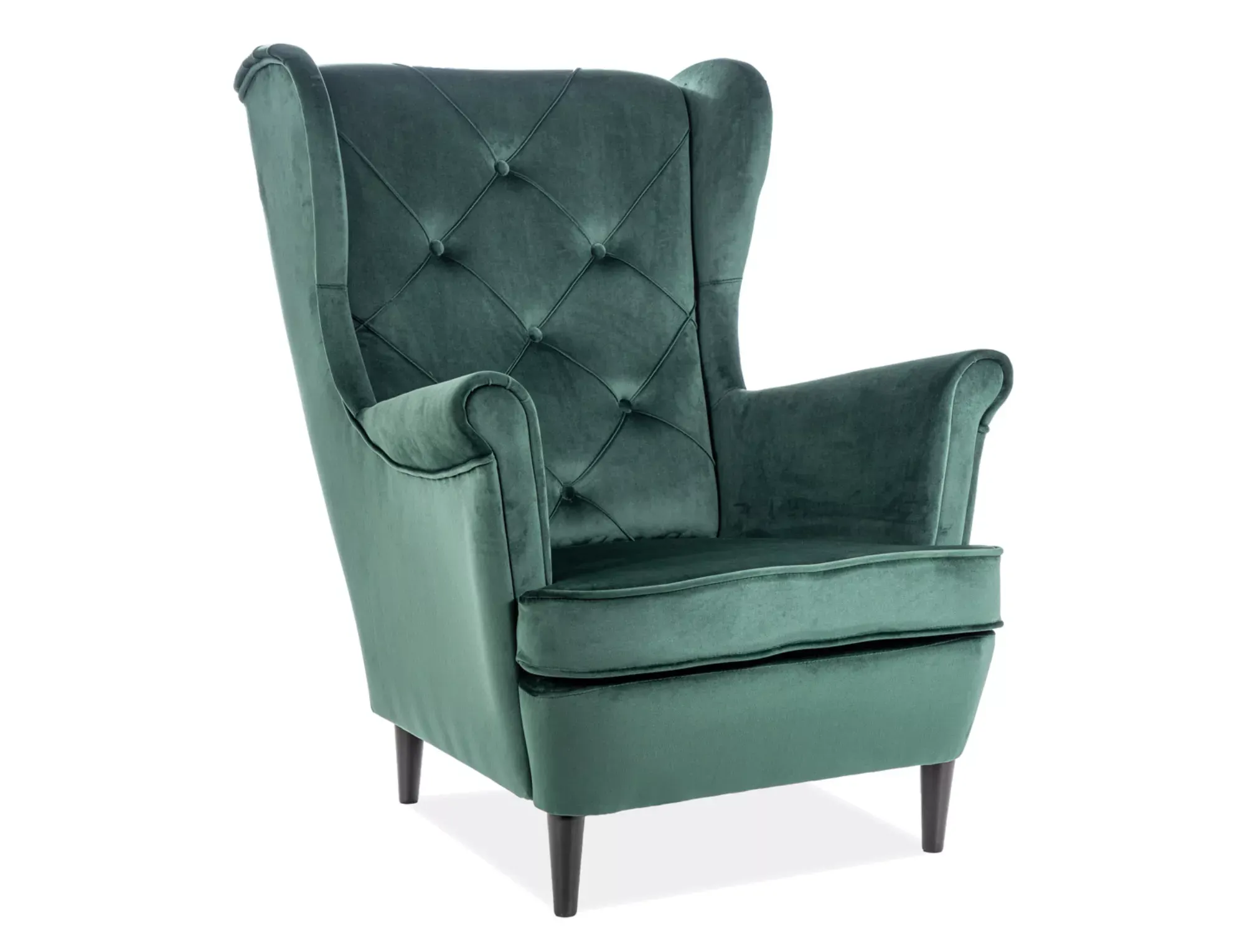 Fotel LADY VELVET Bluvel 78 zielony wenge Signal Fotel LADY VELVET Bluvel 78 zielony wenge Signal