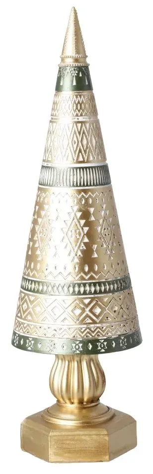 CHOINKA ceramiczna DUŻA złota