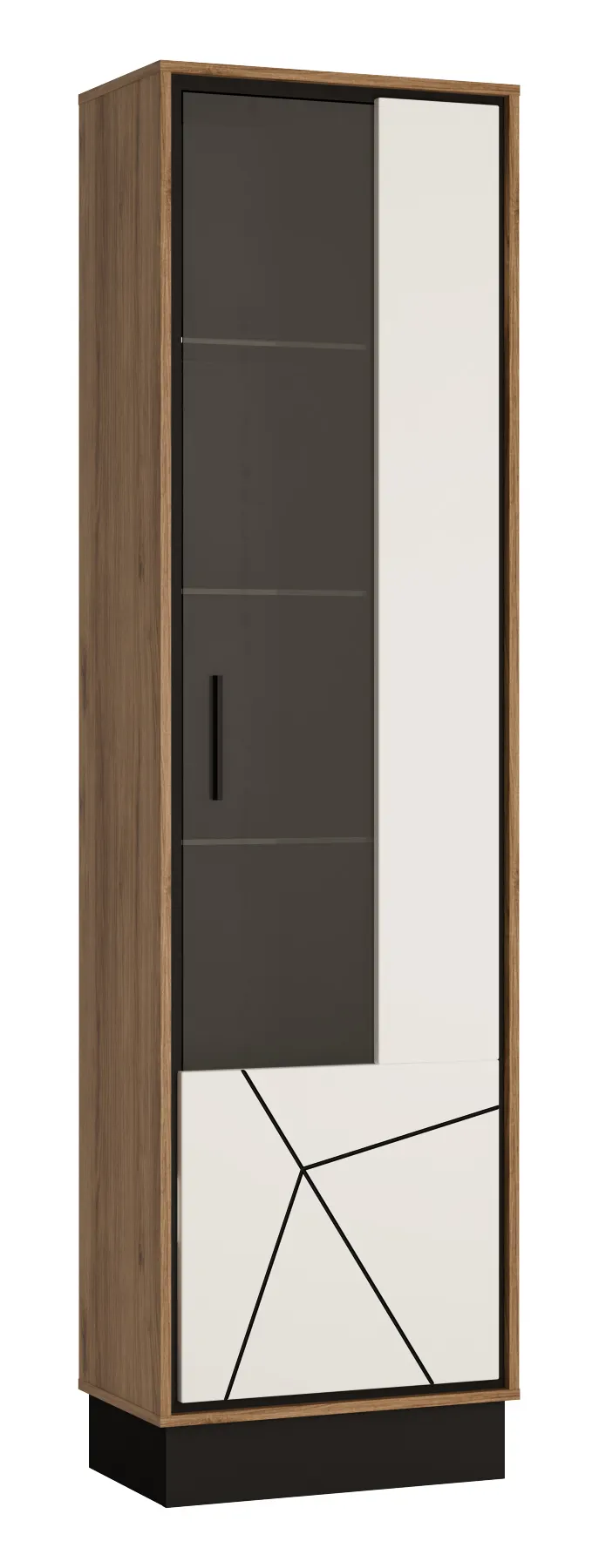 BROLO BROV01P WITRYNA 1D DĄB CATANIA /CZARNA PERŁA/MDF BIAŁY HG BROLO BROV01P WITRYNA 1D DĄB CATANIA /CZARNA PERŁA/MDF BIAŁY HG