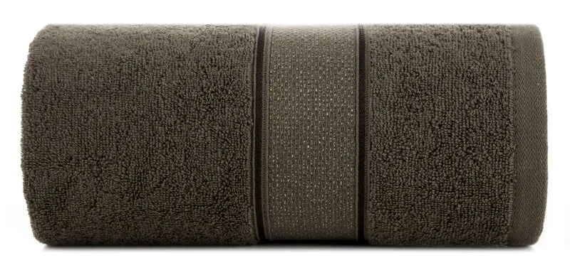 RĘCZNIK LIANA (08) 50 X 90 CM CIEMNOBRĄZOWY