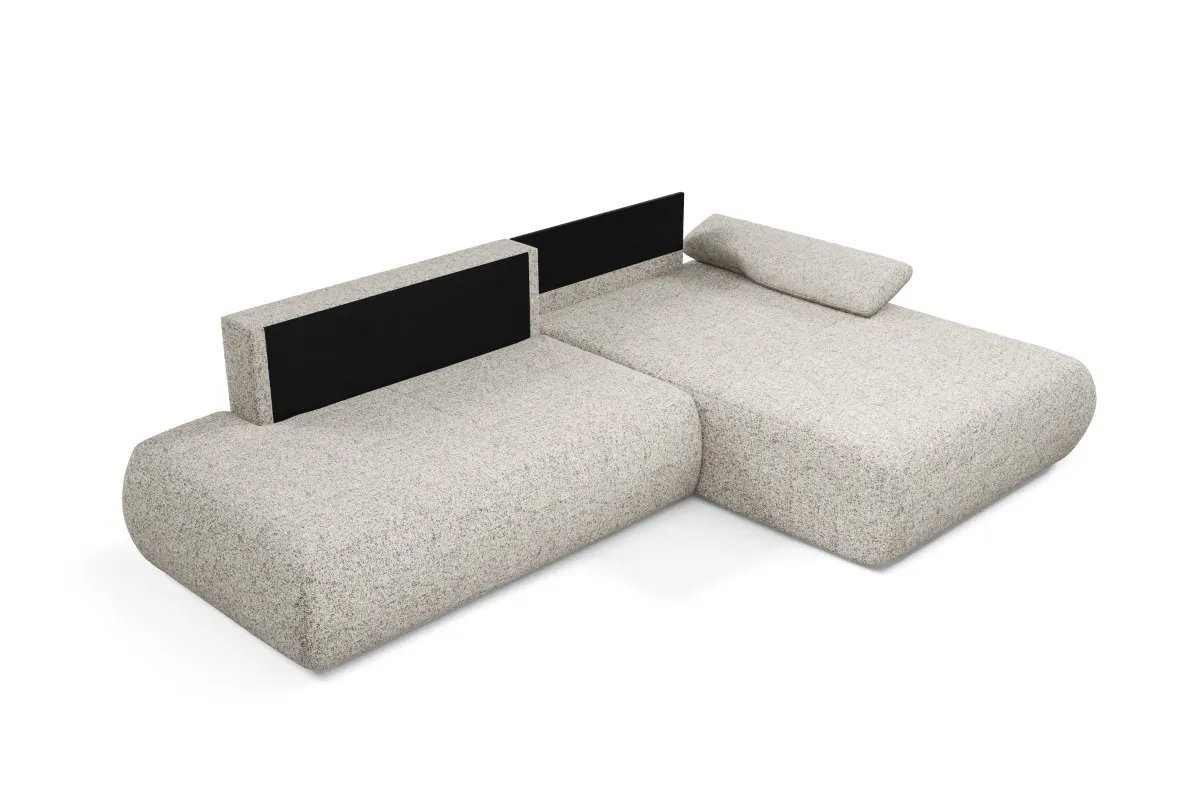 Narożnik rozkładany z pojemnikiem PUENTE 286 cm prawostronny beżowy - PUENTE_NAR_PUENTE06_P