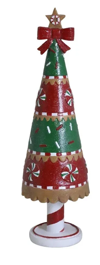 CHOINKA z kokardą 7904 zielono-czerwona CHOINKA z kokardą 7904 zielono-czerwona