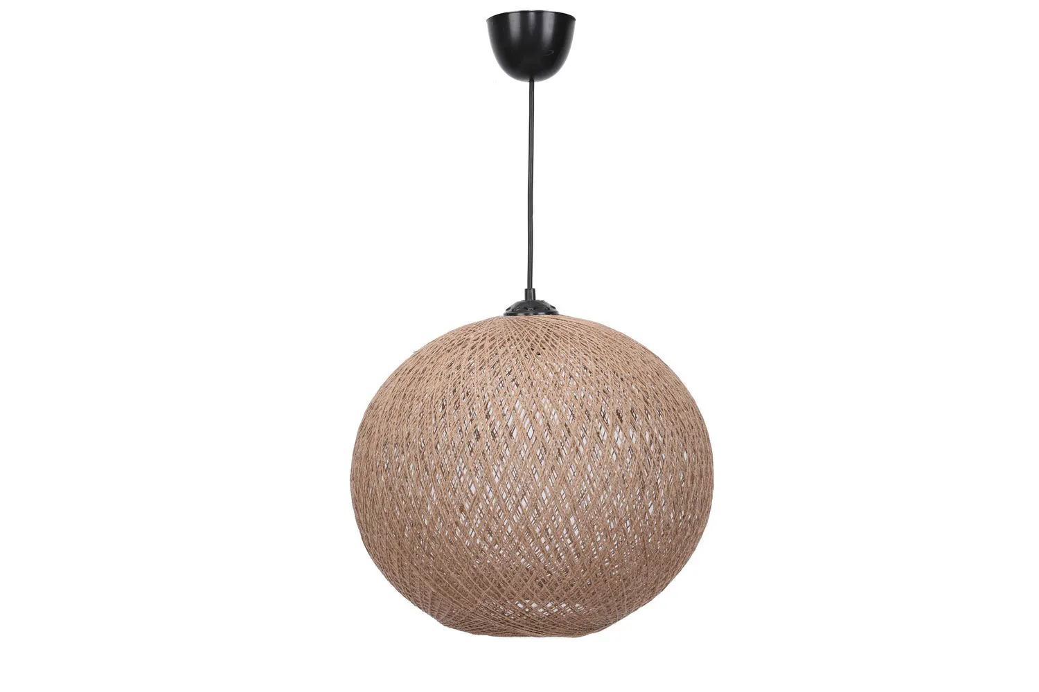 Żyrandol kulisty 189 naturalny czarny wys.70 cm