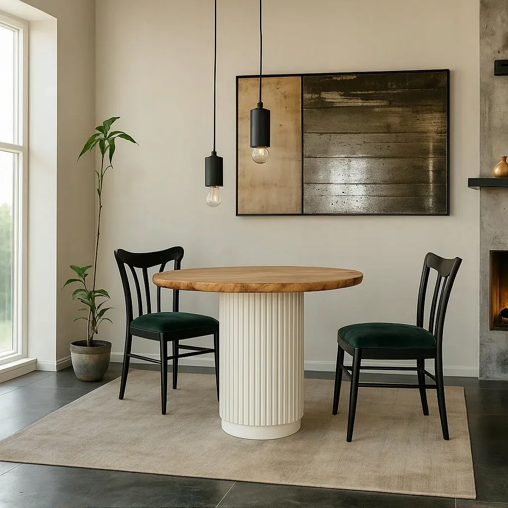 Noga do stołu metalowa TARRAGONA stelaż pod blat biały - LD_TZ000576