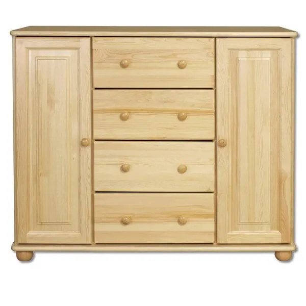 KD117 komoda S118 W100 G47 sosna naturalny DREWMAX — zdjęcie 2