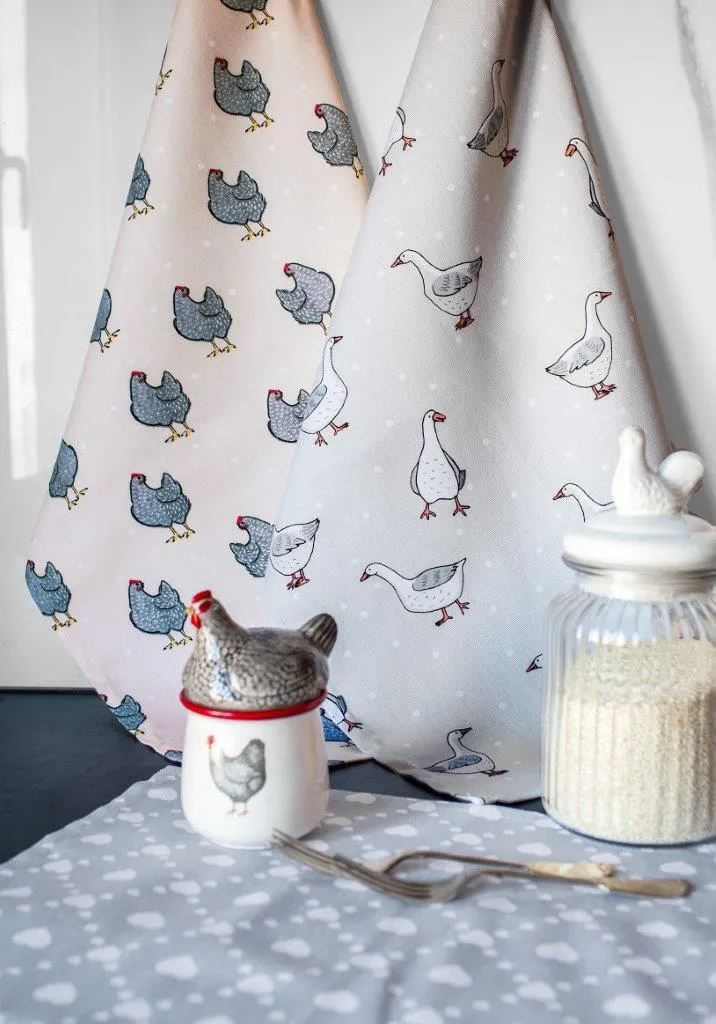 Ścierka zestaw 3 szt. KUKE 021 ptaki 40x60 wielokolorowy - FARO_30809