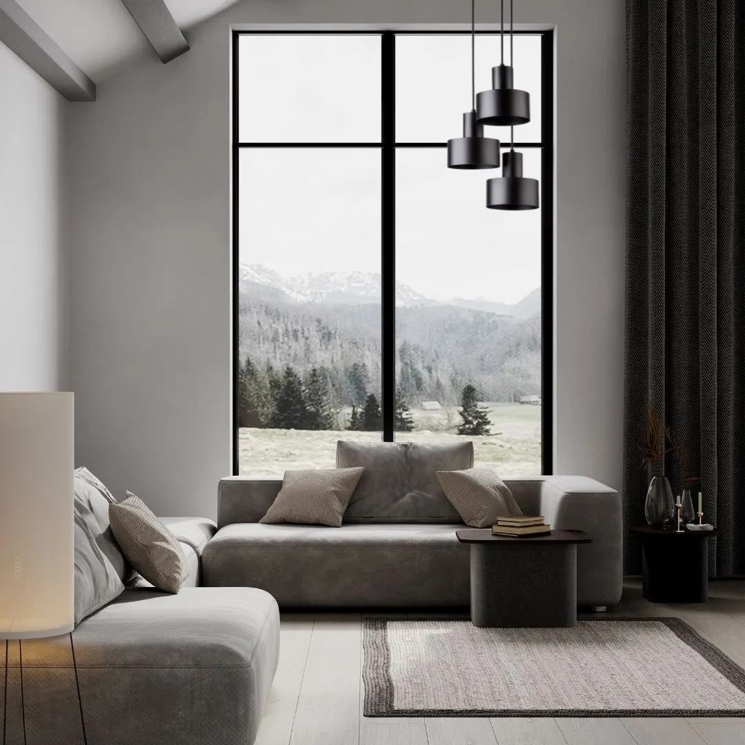 Lampa wisząca RIF 3 czarna — zdjęcie 2