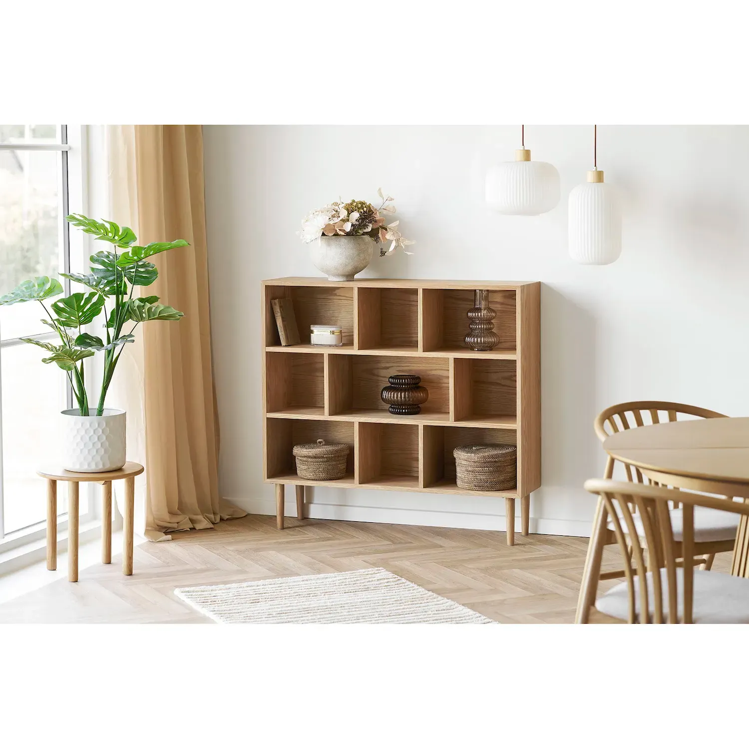 Regał niski OSHAWA 30x112x105 cm naturalny - 3251000