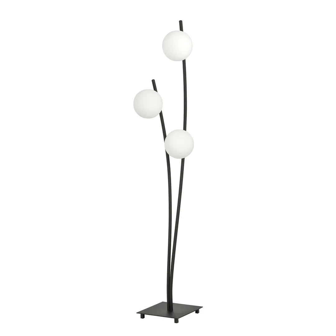 Lampa stojąca HUNTER LP3 czarny biały — zdjęcie 2