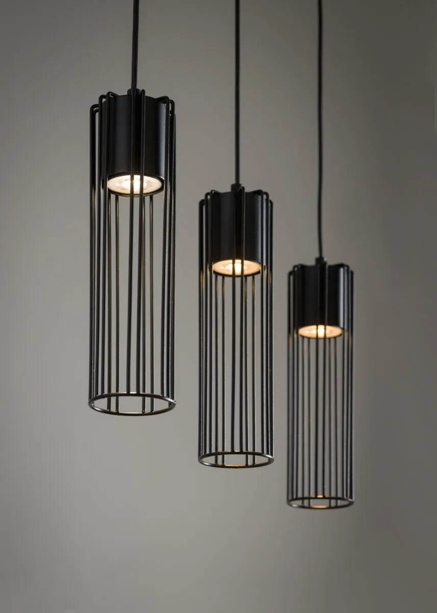 Lampa wisząca FOBIA 3 czarna - SI_33453