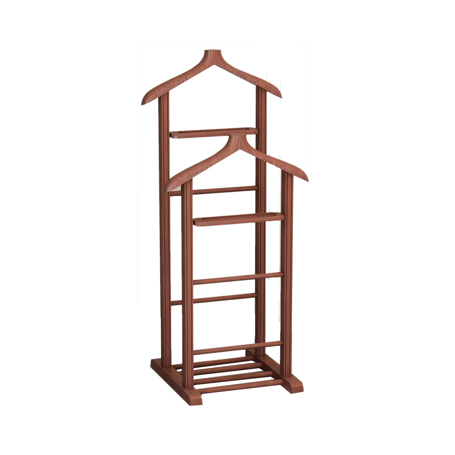 Wieszak stojący drewniany na ubrania BETA DOUBLE 120 cm orzechowy Meble, Łóżeczko, Łóżko dziecięce