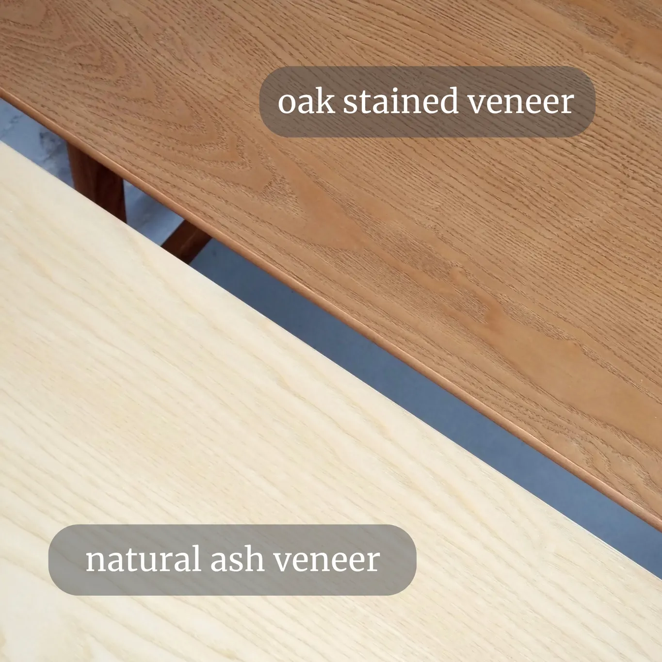 Biurko narożne z szufladami LUKA lewostronne 135x86 jesion naturalny - NRGB_CDLUK2WOOD_L