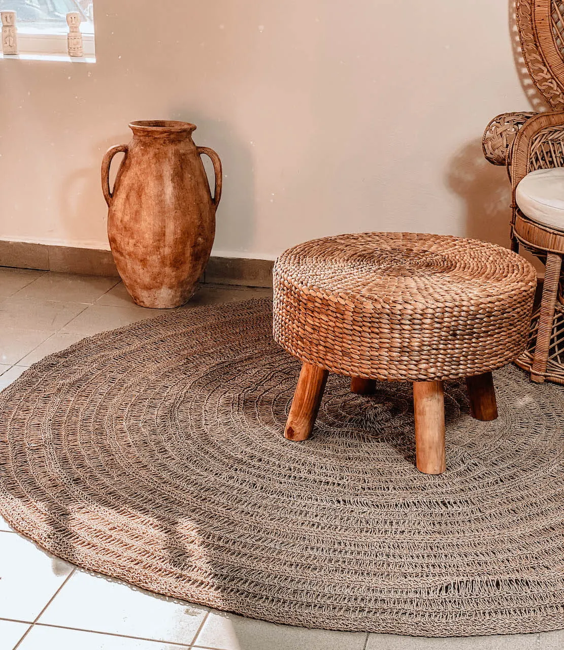 Dywan okrągły HARMONIC M 150 cm trawa egzotyczna - MNMD20HM