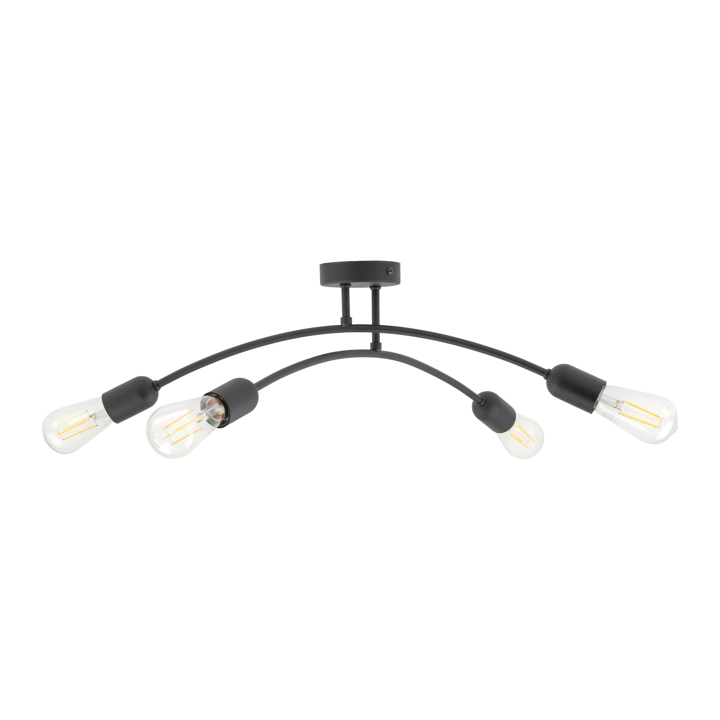 Lampa sufitowa HELIX czarna metalowa 62x20cm - TK_4687