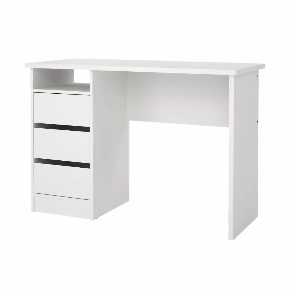 Biurko z 3 szufladami FUNCTION PLUS 110cm białe - TV_704924949