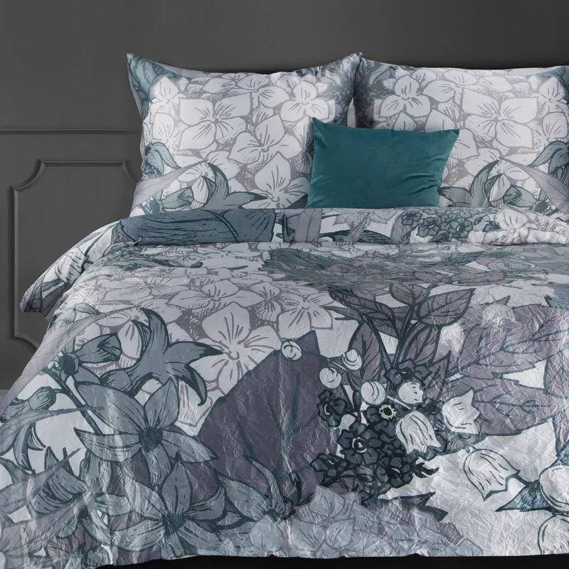KOMPLET POŚCIELI CR 160 X 200 CM STALOWY KOMPLET POŚCIELI CR 160 X 200 CM STALOWY
