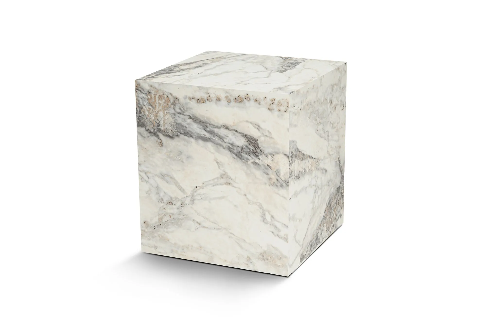 Stolik boczny wielofunkcyjny KUP 45x45 efekt marmuru Słoik, Ceramika, Skrzynka pocztowa, Meble, Urna