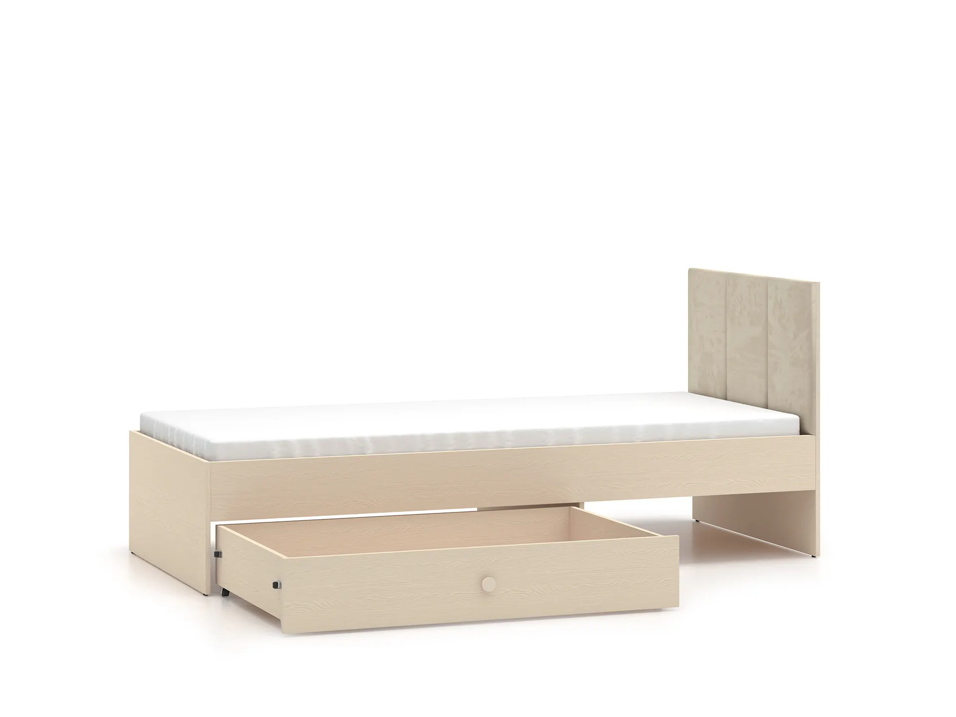 Łóżko z szufladą MEVEL 08 piasek pustyni, różowy - 1MEVE08-001