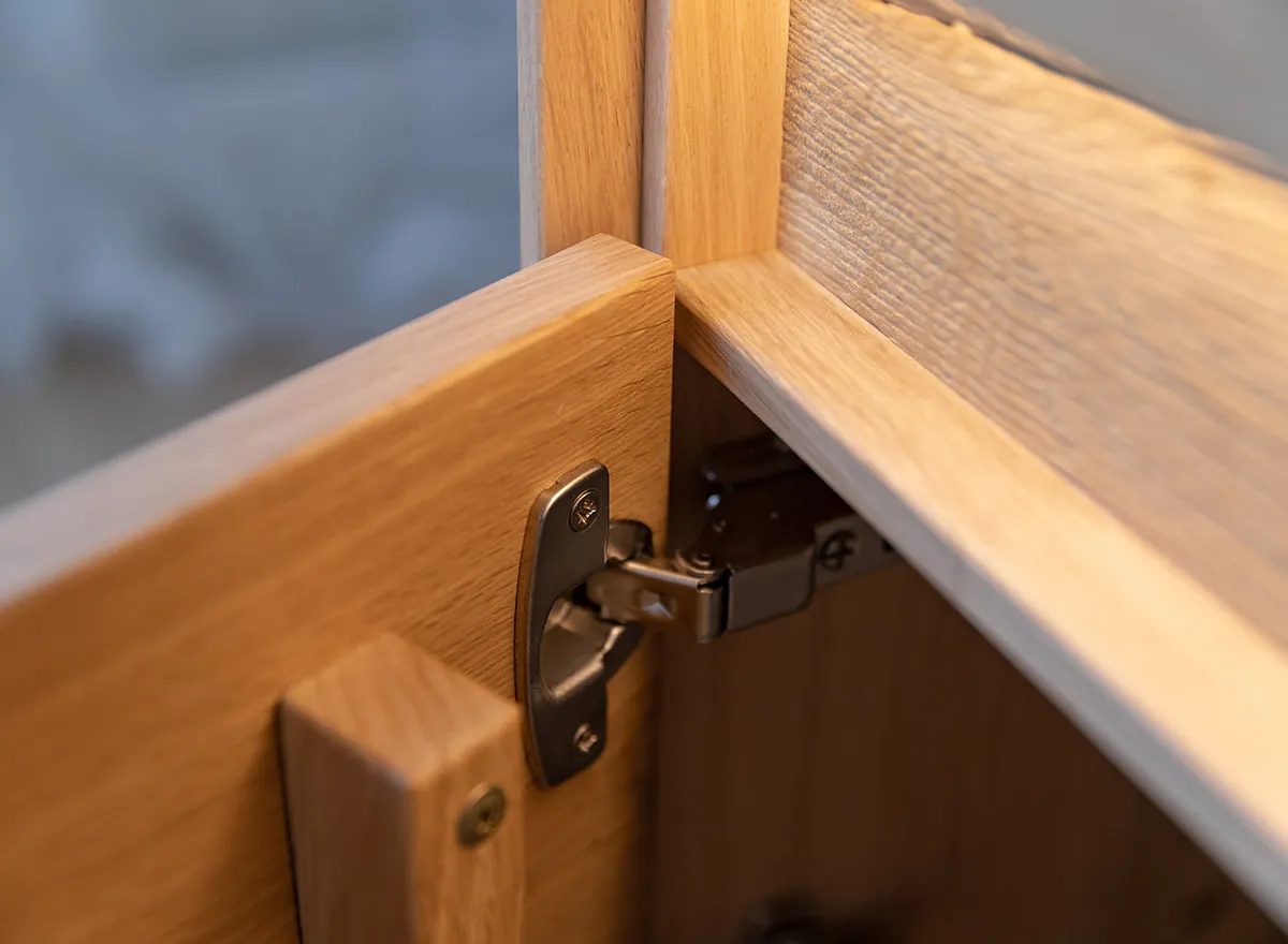 Szafka RTV drewniana DIVISIONE listwa led 165 cm dąb olejowany - ZIDIV09