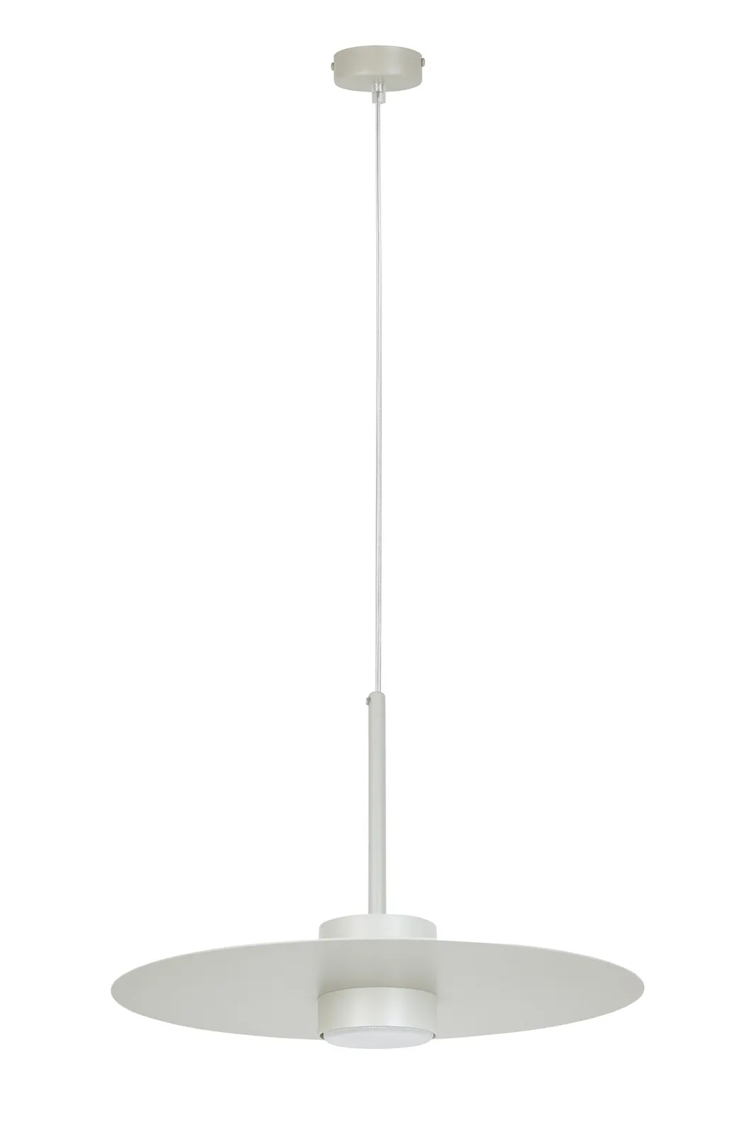 Lampa wisząca stalowa CHARLIE L szary beż