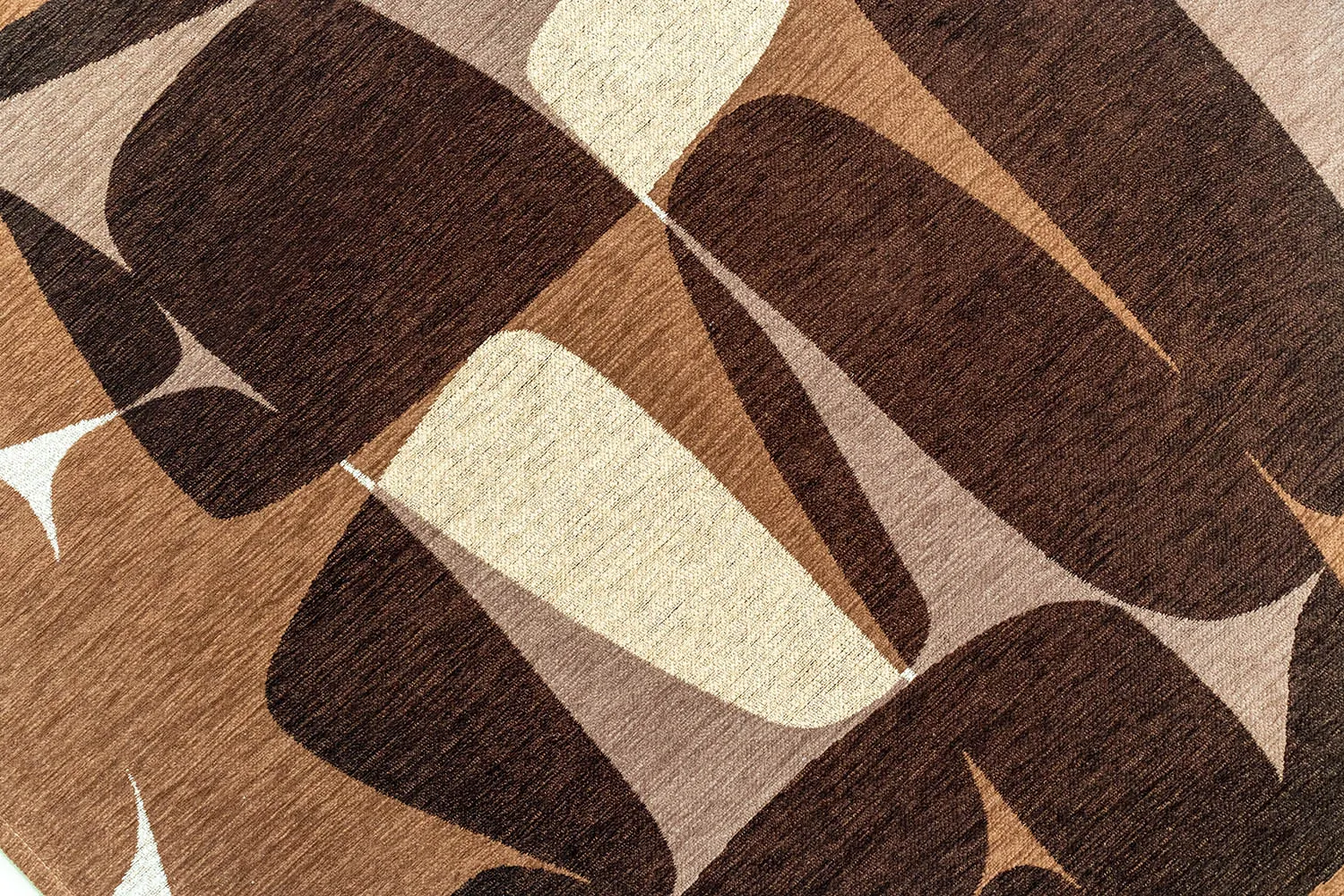 image dywan, wzory geometryczne, brązowy, tkanina, wykończenie włókien