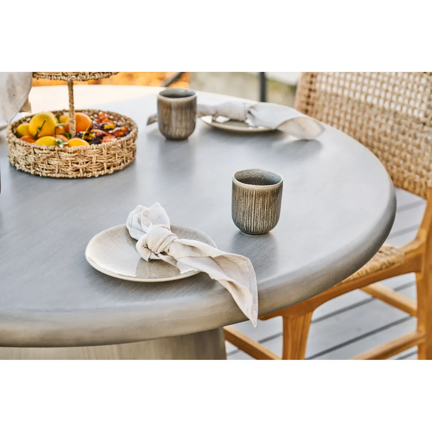 Kubek ceramiczny VIOLA 8x9,5 zestaw 4 szt. poj.360ml szary — zdjęcie 8