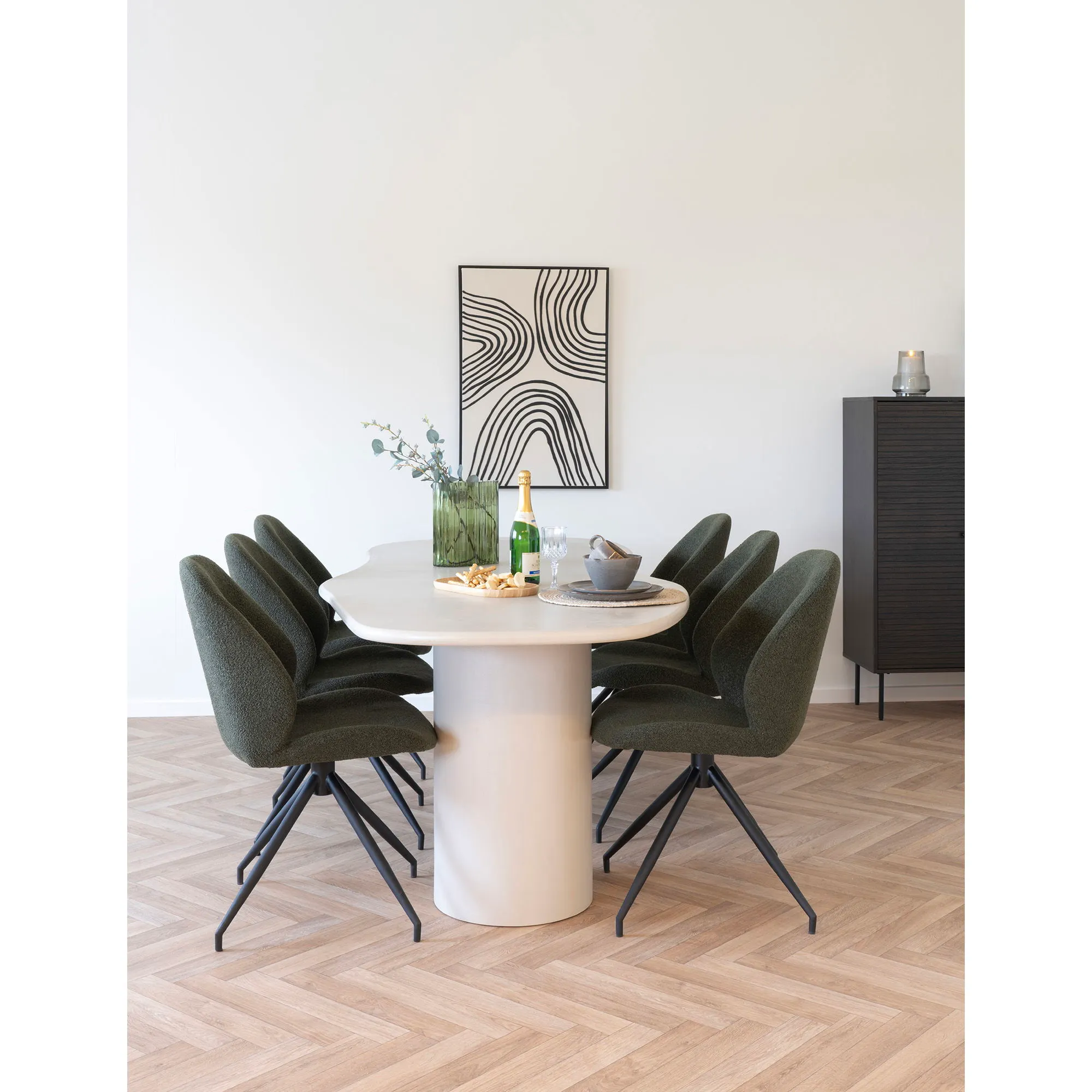 Obraz na płótnie LAPARI 2 rozmiar 60x90 cm beżowy czarny - 4981051