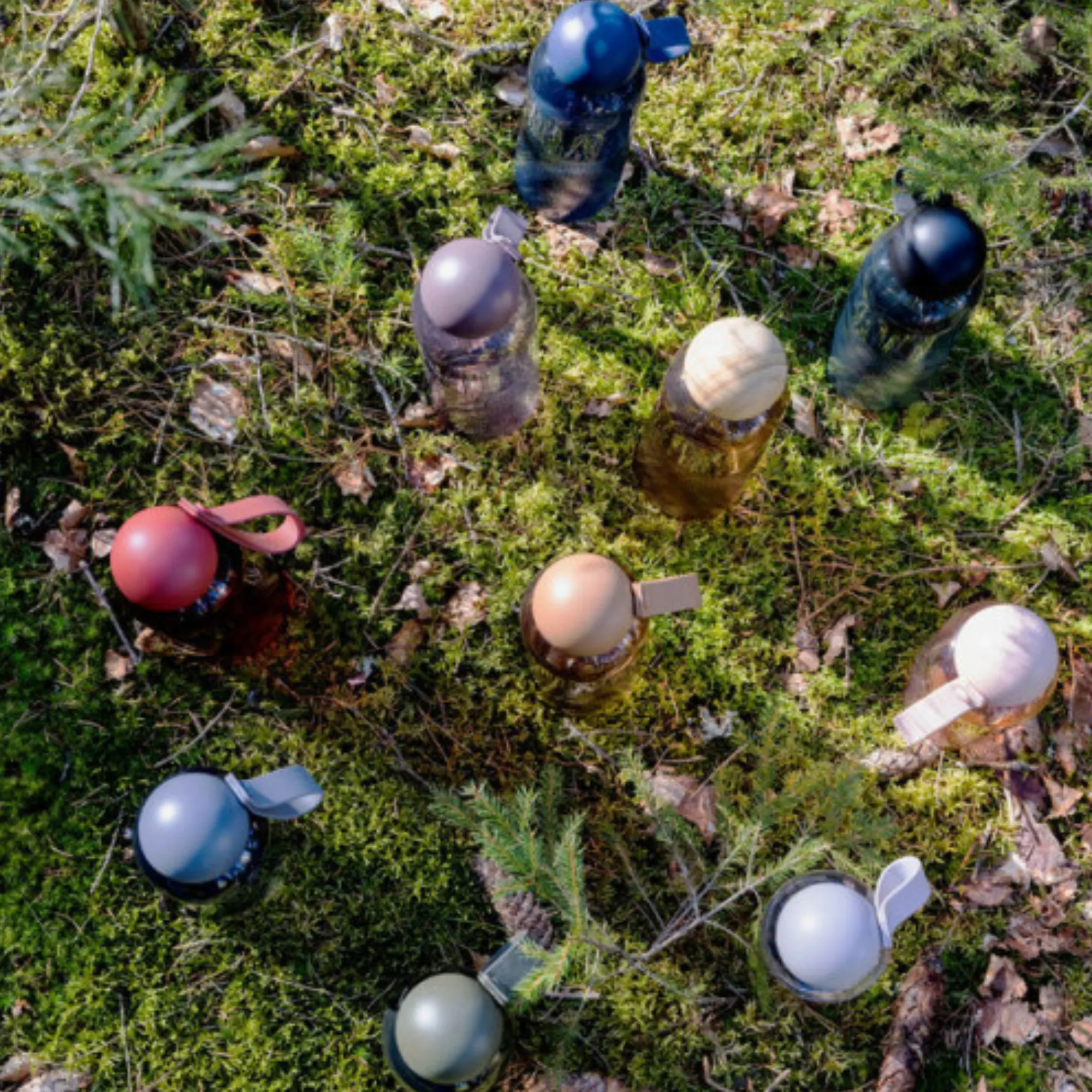 butelka, bidon, nierdzewny, kolorowy, turystyczny