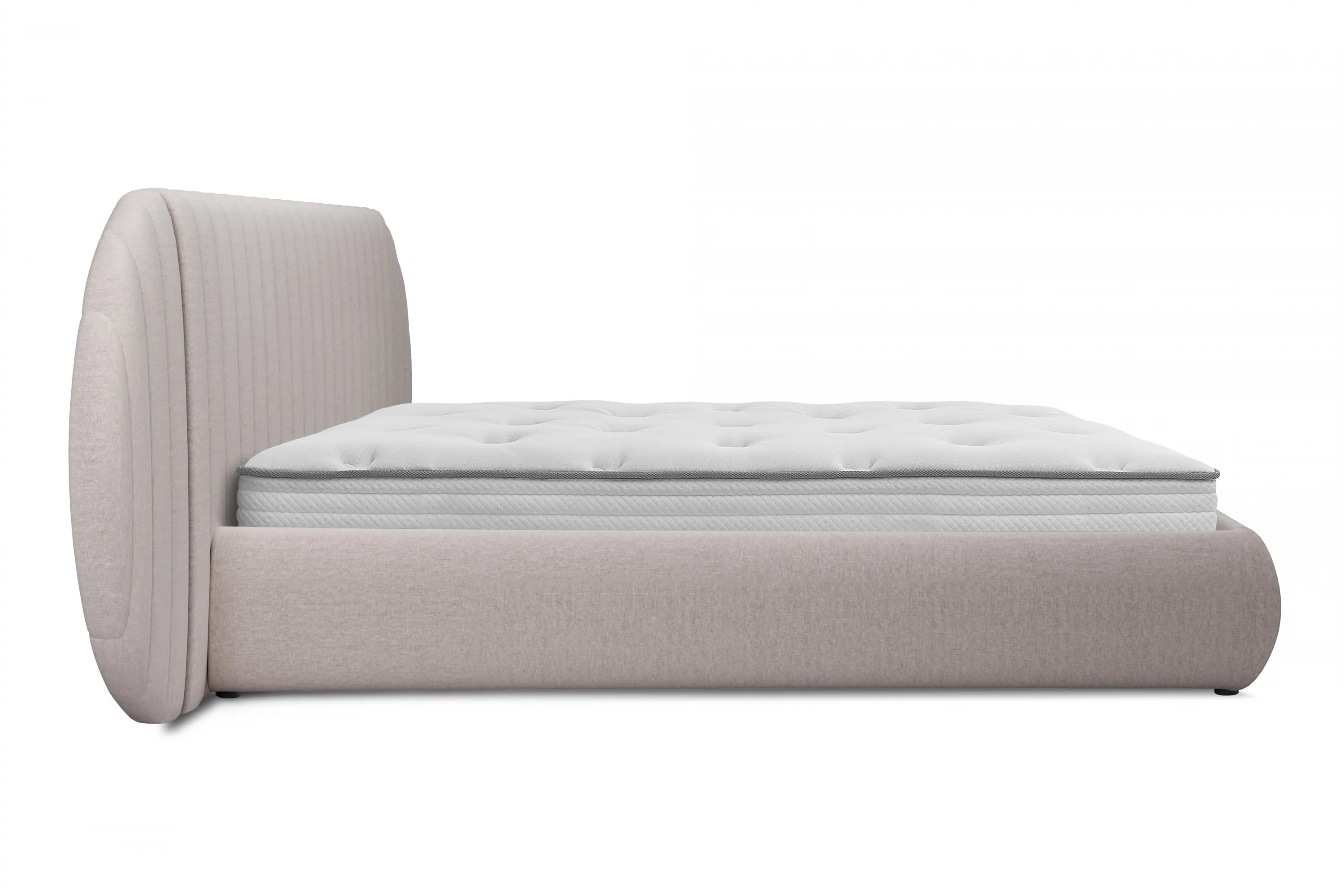 Łóżko Galin z pojemnikiem / 140x200 / Maya 01 - kremowy - B_158499