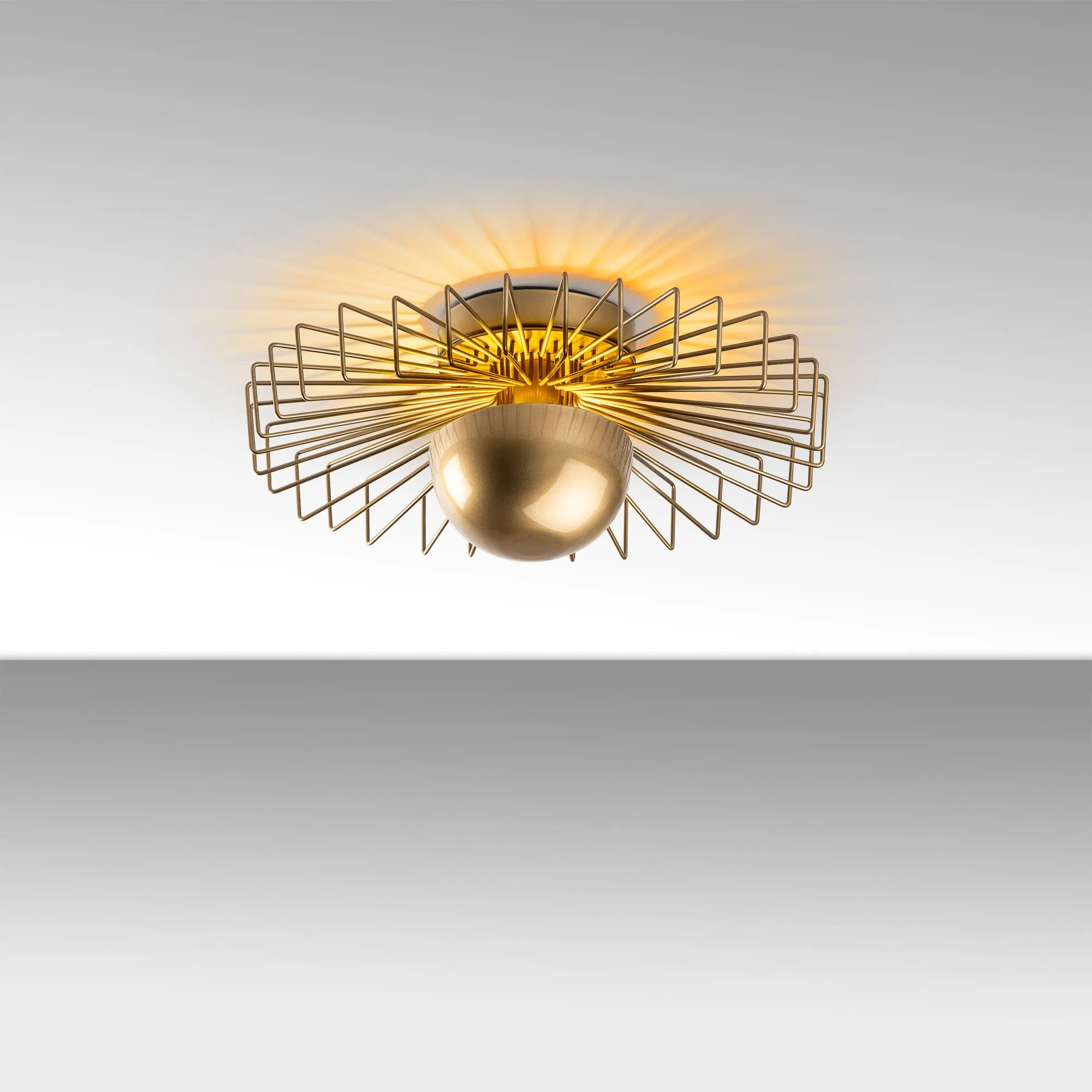 Żyrandol plafon ażurowy KAYA M złoty - ASI_892OPV2433