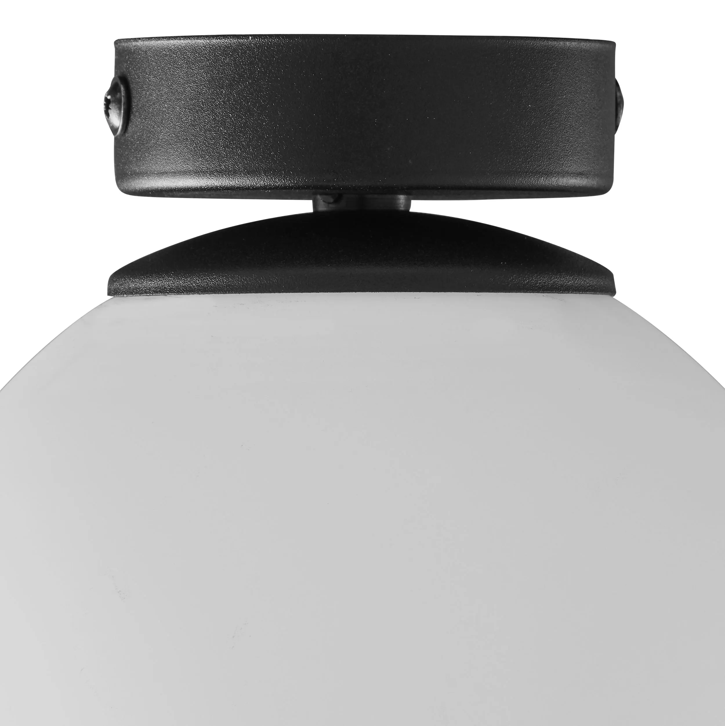 Lampa sufitowa CELESTE czarna podstawa okrągły biały klosz 21x16cm - TK_6216