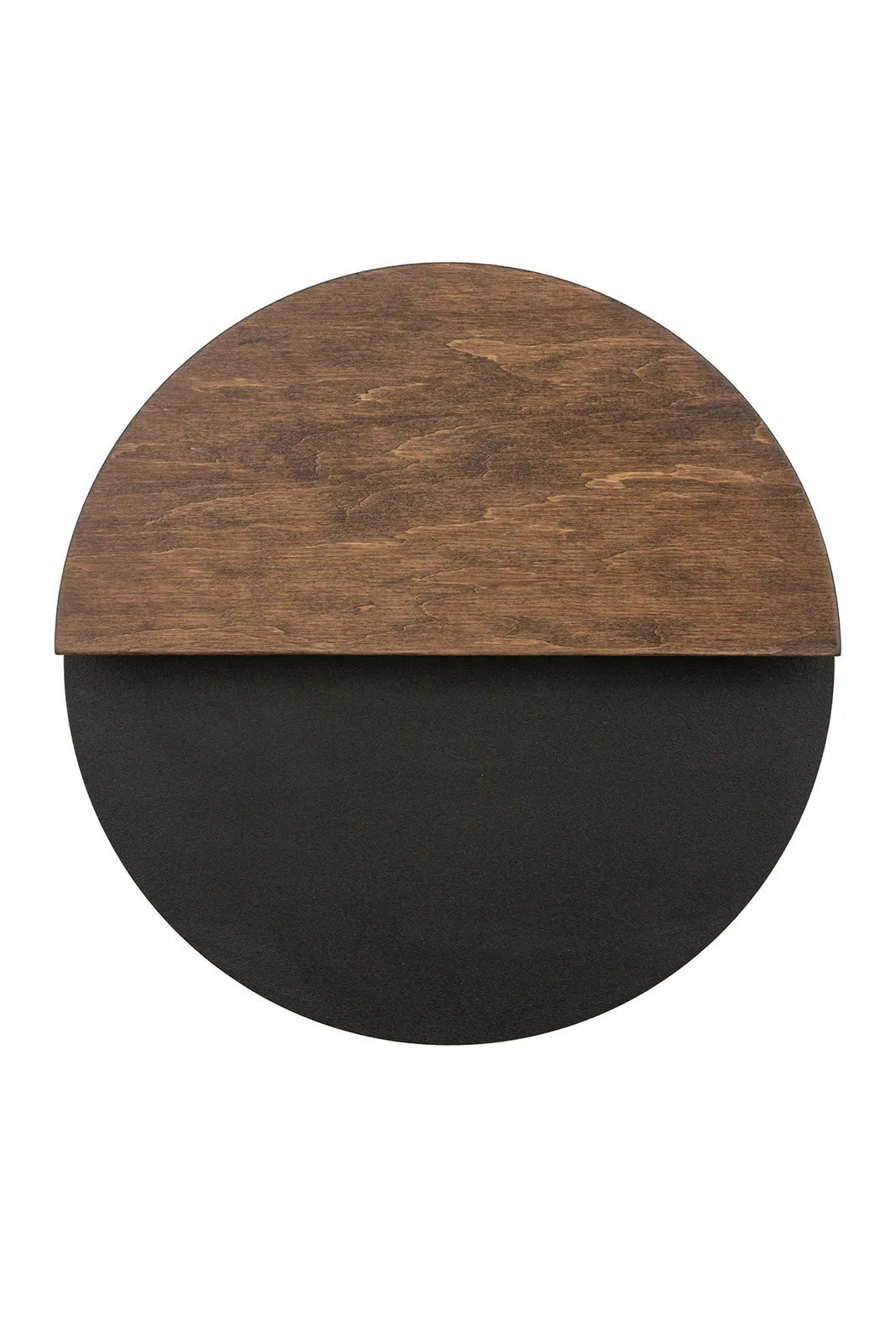 Kinkiet okrągły LUNA S czarny/venge