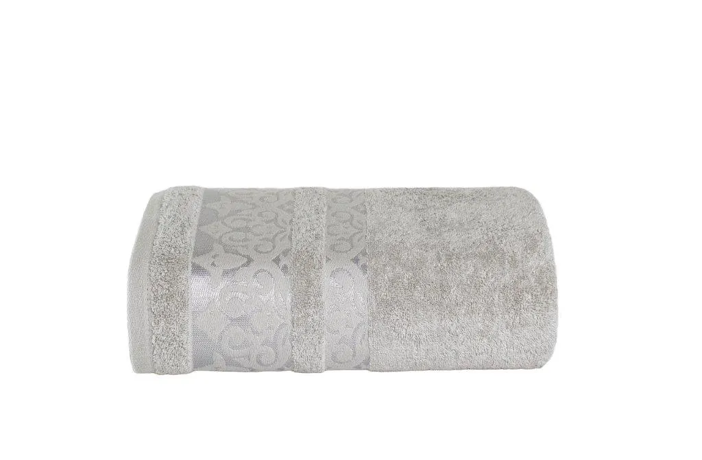 Ręcznik frotte AUGUST IV 100X150 gramatura 500 szary Ręcznik kąpielowy, Ręcznik