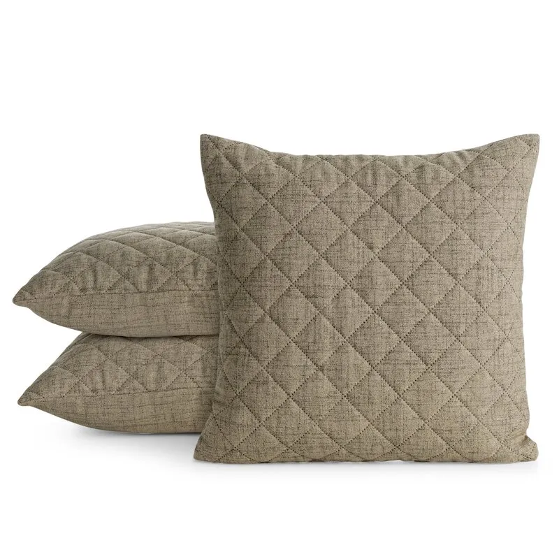 POSZEWKA LEN 1 45 X 45 CM CIEMNOBEŻOWY - EU_436565