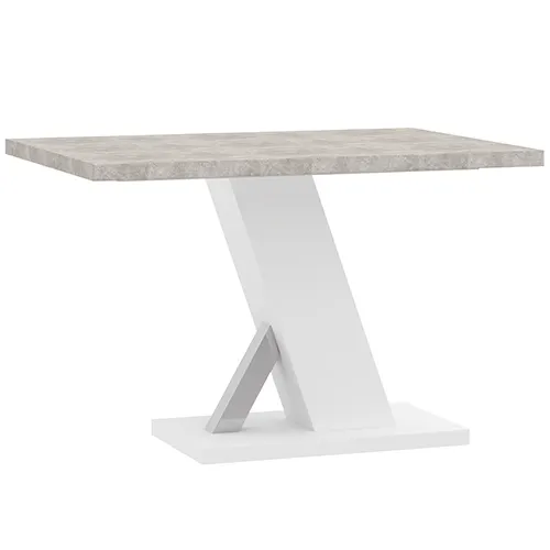 Stół na podstawie TORRE 90x138 beton jasny biały Stół do jadalni, Meble, Tabela, Stolik kawowy