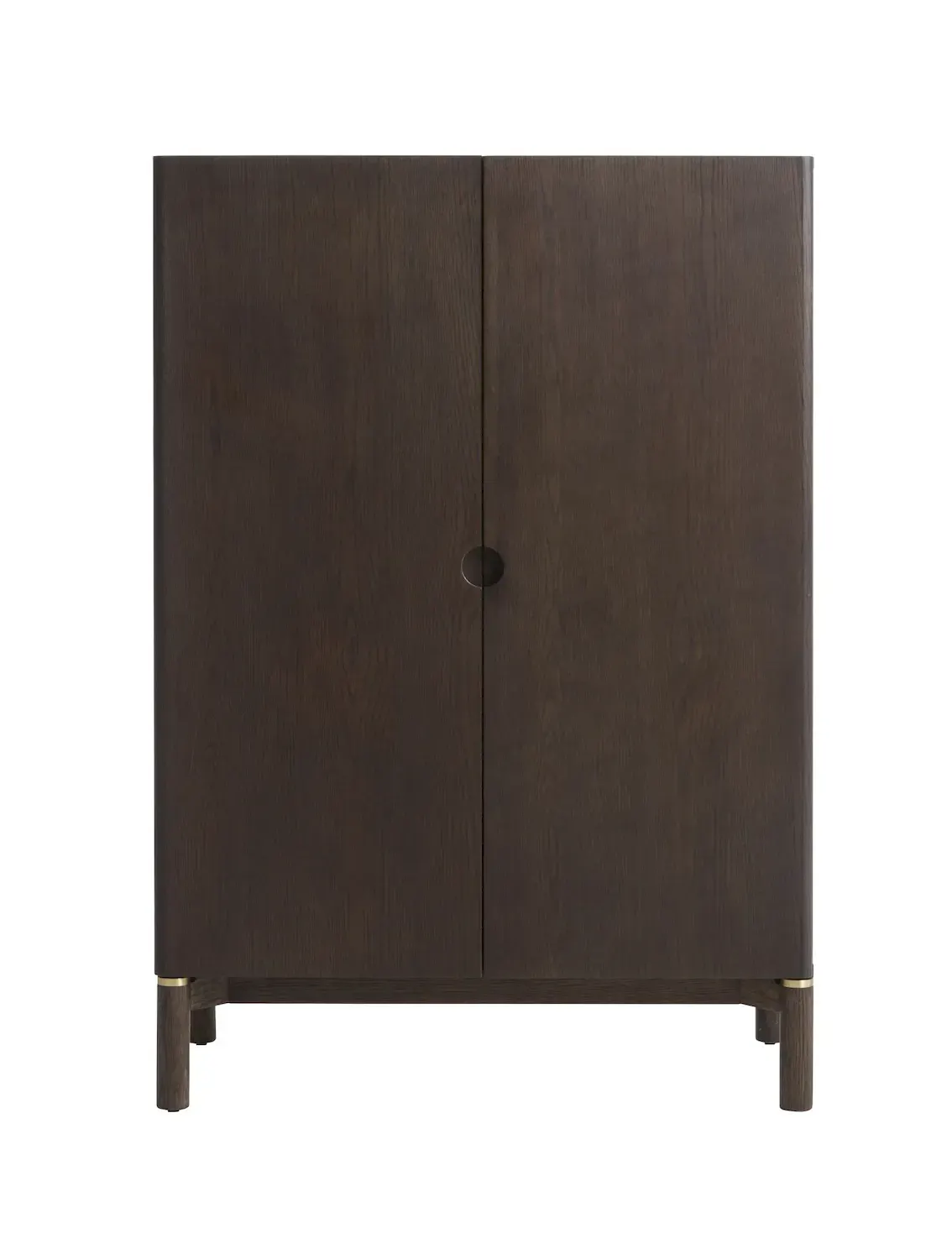 Komoda wysoka ARUN 2-drzwiowa -ciemny dąb - UN_50194710